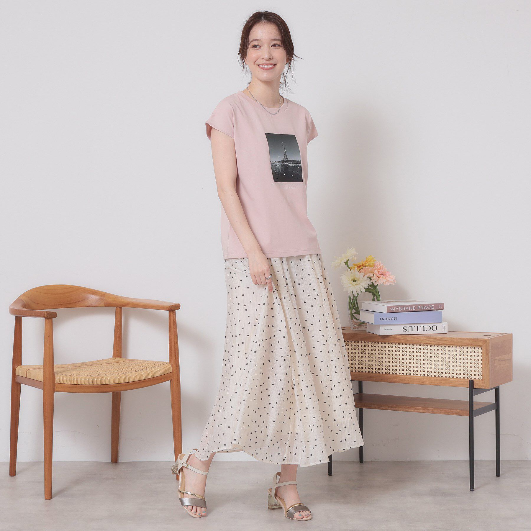 ITS&rsquo;DEMO「【手洗い可】フォトフレンチTシャツ」|Tシャツ・カットソー|