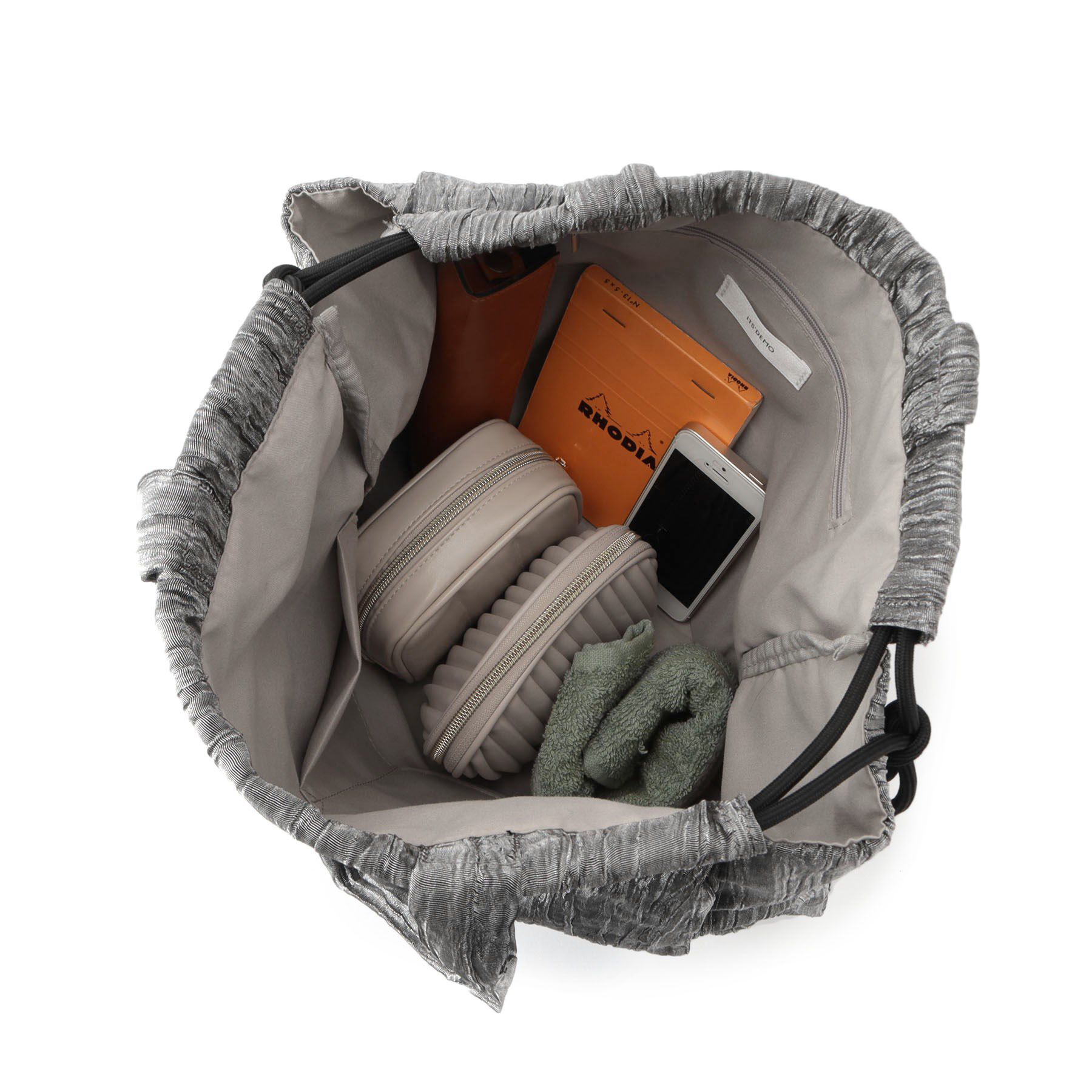 ITS&rsquo;DEMO「【A4対応】シアー巾着トート」|トートバッグ|