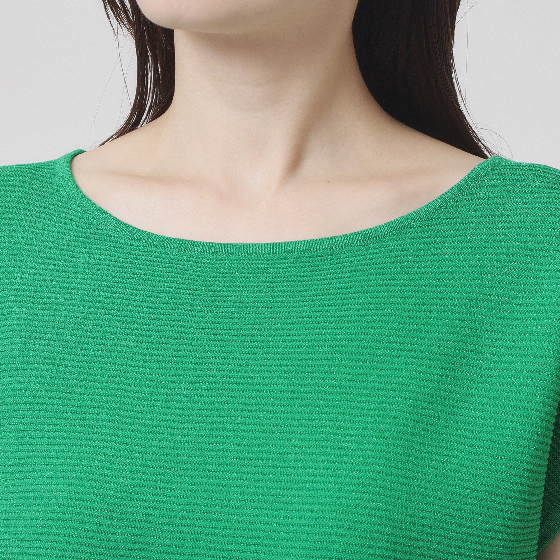 ITS&rsquo;DEMO「【さらりタッチ／ラメ／洗濯機OK】ラメガーターフレンチニット」|ニット・セーター|