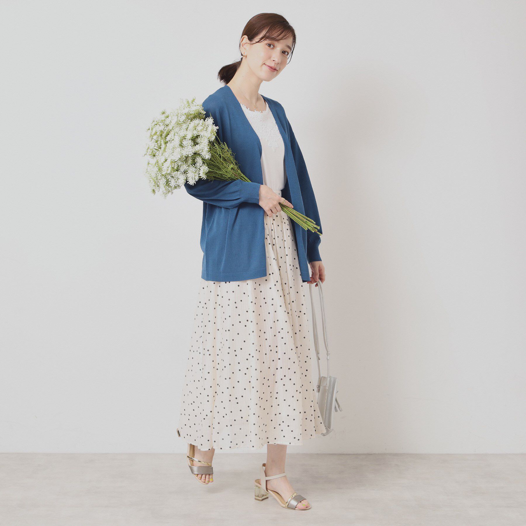 ITS&rsquo;DEMO「【UVケア／接触冷感／毛玉防止／手洗い可】着流しニットカーディガン」|カーディガン|