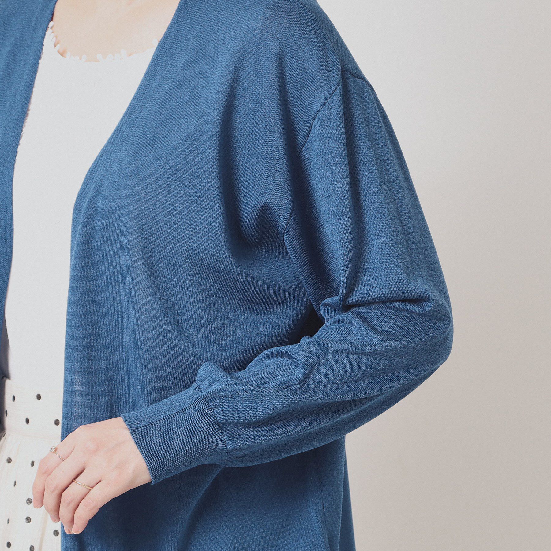 ITS&rsquo;DEMO「【UVケア／接触冷感／毛玉防止／手洗い可】着流しニットカーディガン」|カーディガン|