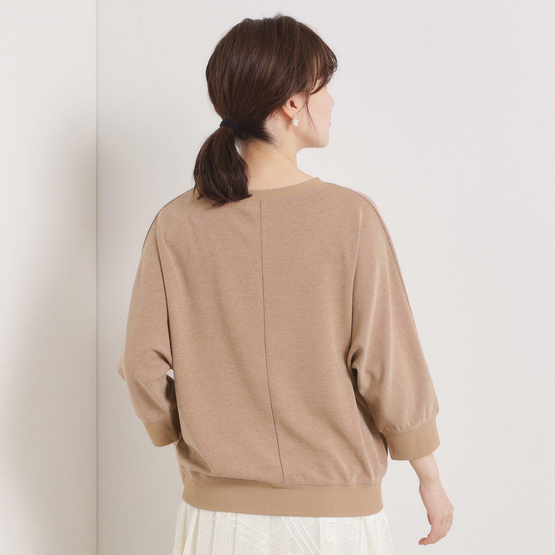 ITS&rsquo;DEMO「【手洗い可】ラメポンチドルマントップス」|Tシャツ・カットソー|