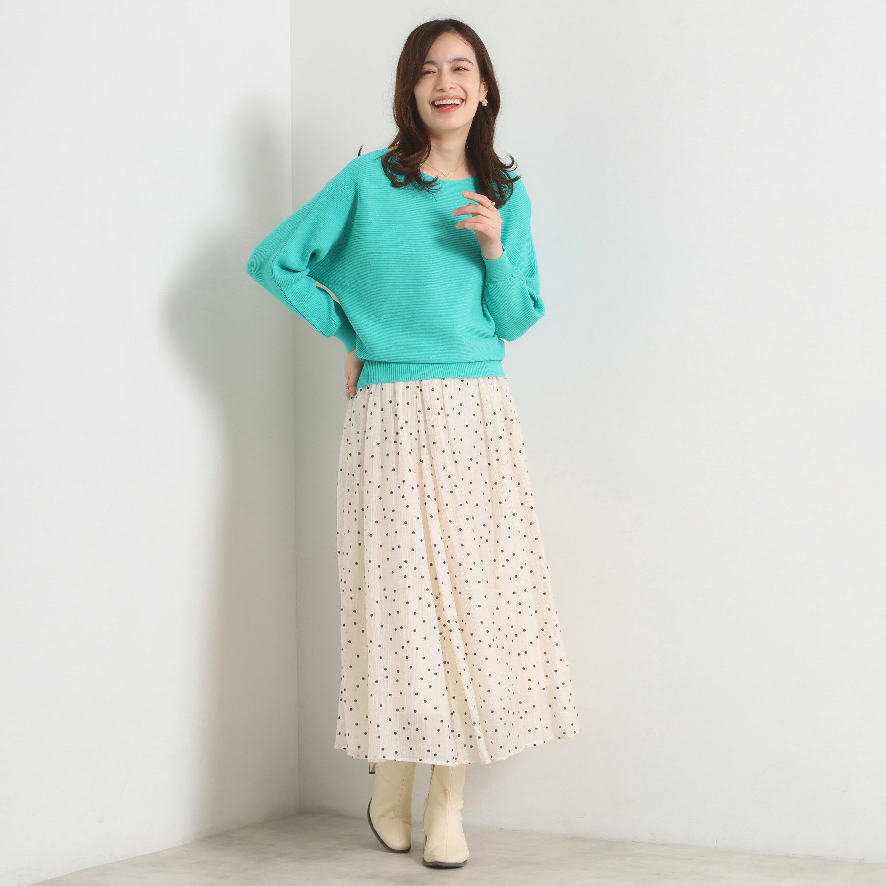 ITS&rsquo;DEMO「【手洗い可】アンジェリーナラメリブドルマンニット」|ニット・セーター|