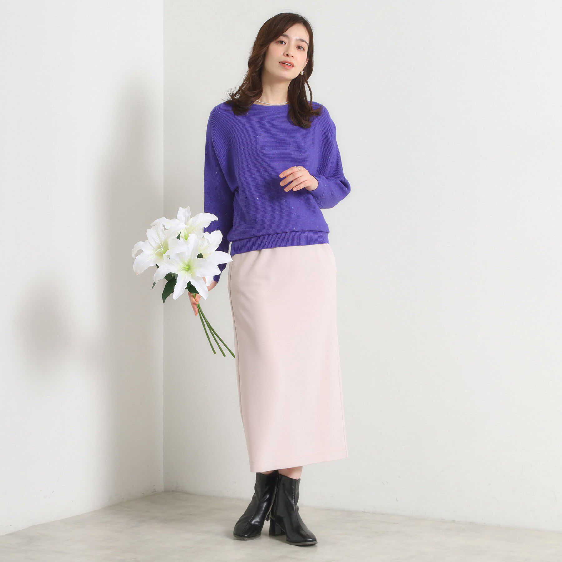 ITS&rsquo;DEMO「【手洗い可】アンジェリーナラメリブドルマンニット」|ニット・セーター|