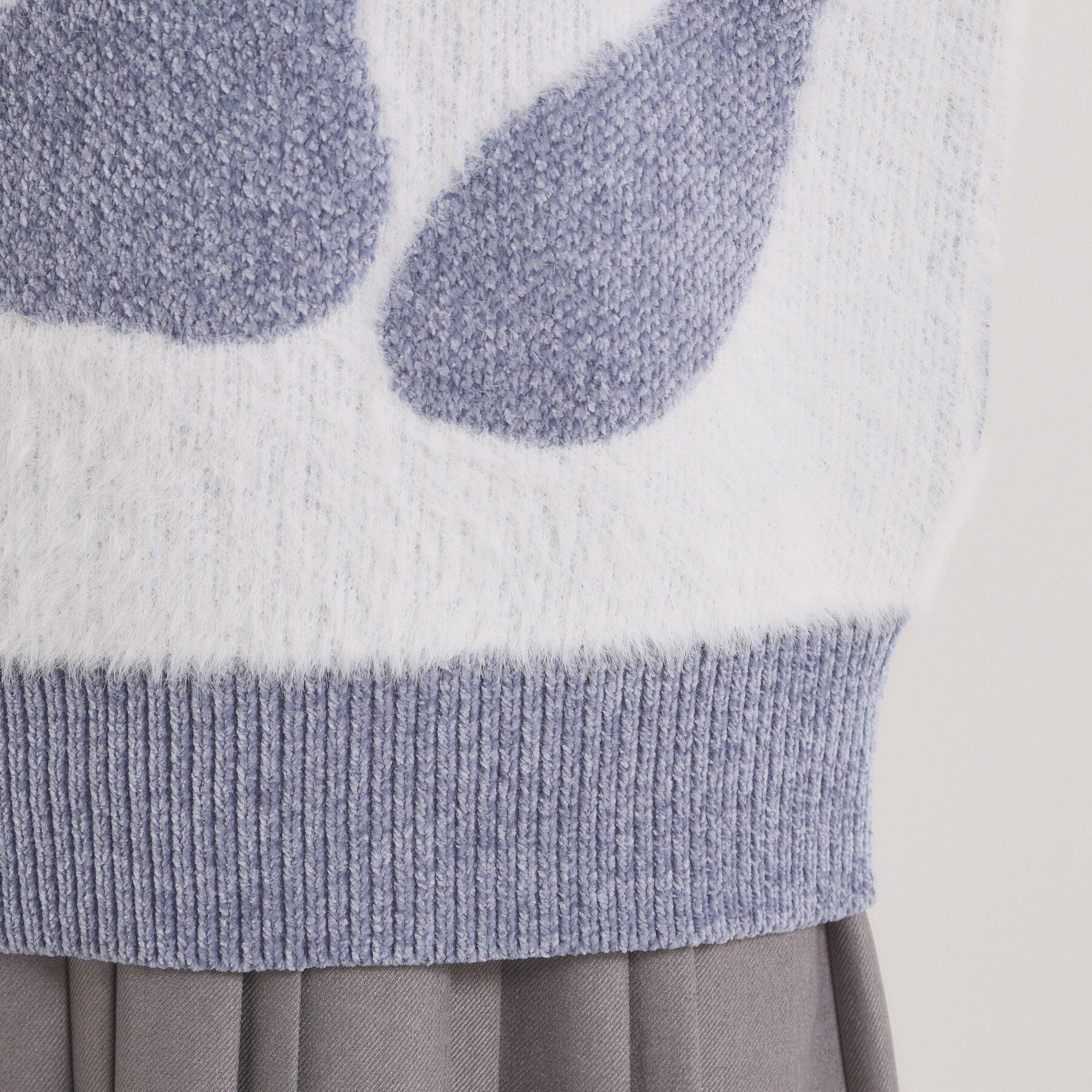 ITS&rsquo;DEMO「【手洗い可】モール&times;シャギーニット」|ニット・セーター|