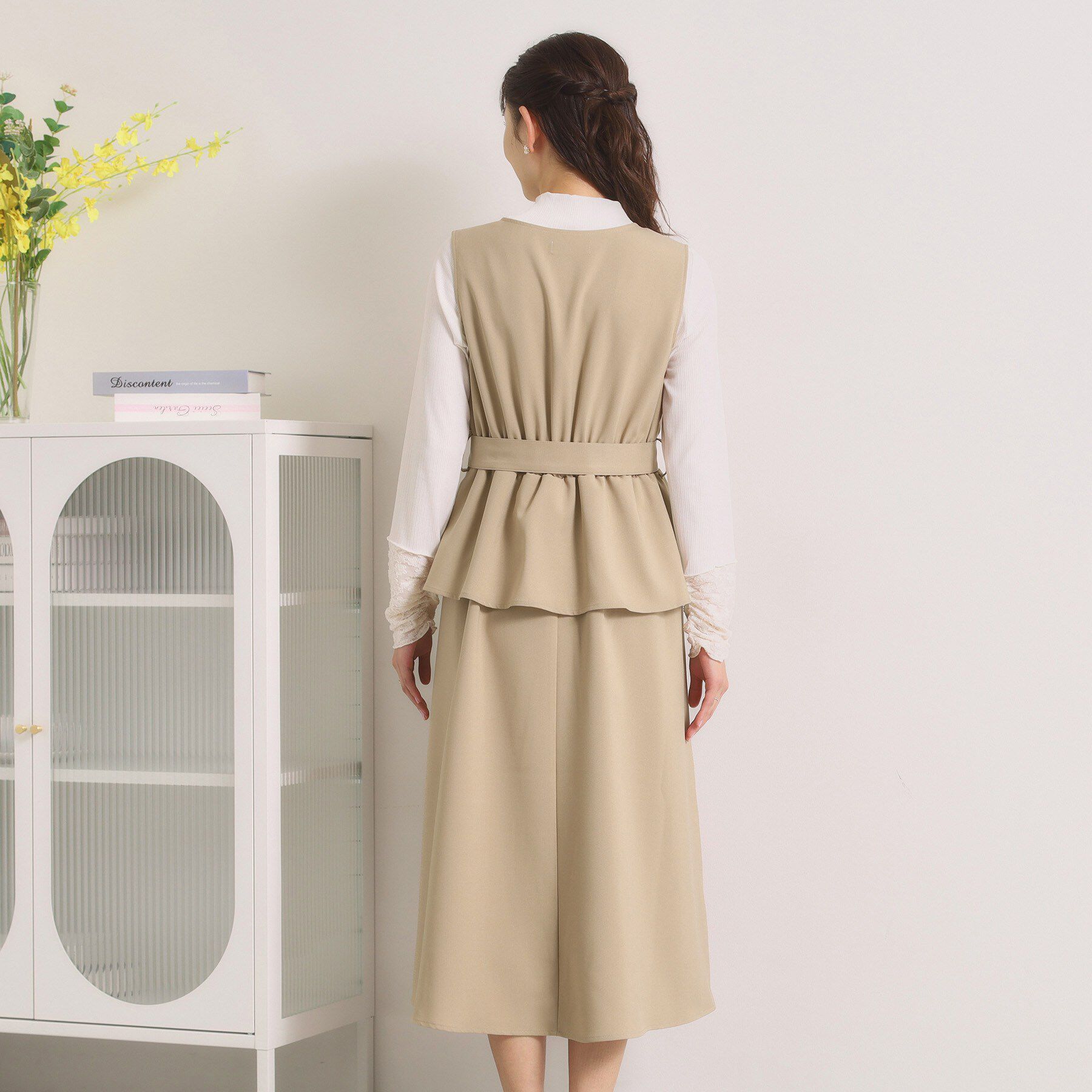 ITS&rsquo;DEMO「【手洗い可】トレンチ風ジャンスカ」|ワンピース|