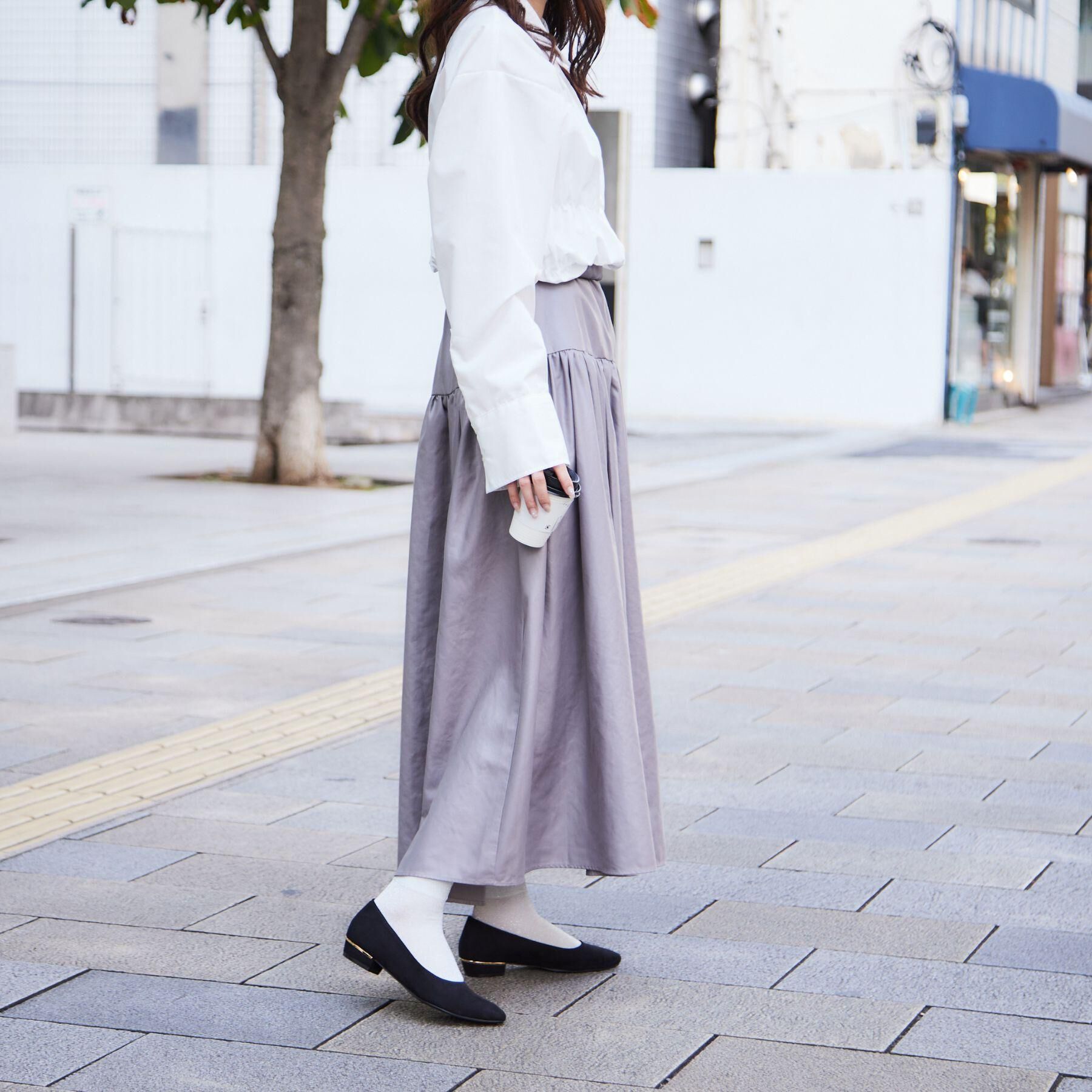 ESPERANZA「《定番》晴雨兼用クッションフラットパンプス」|パンプス|