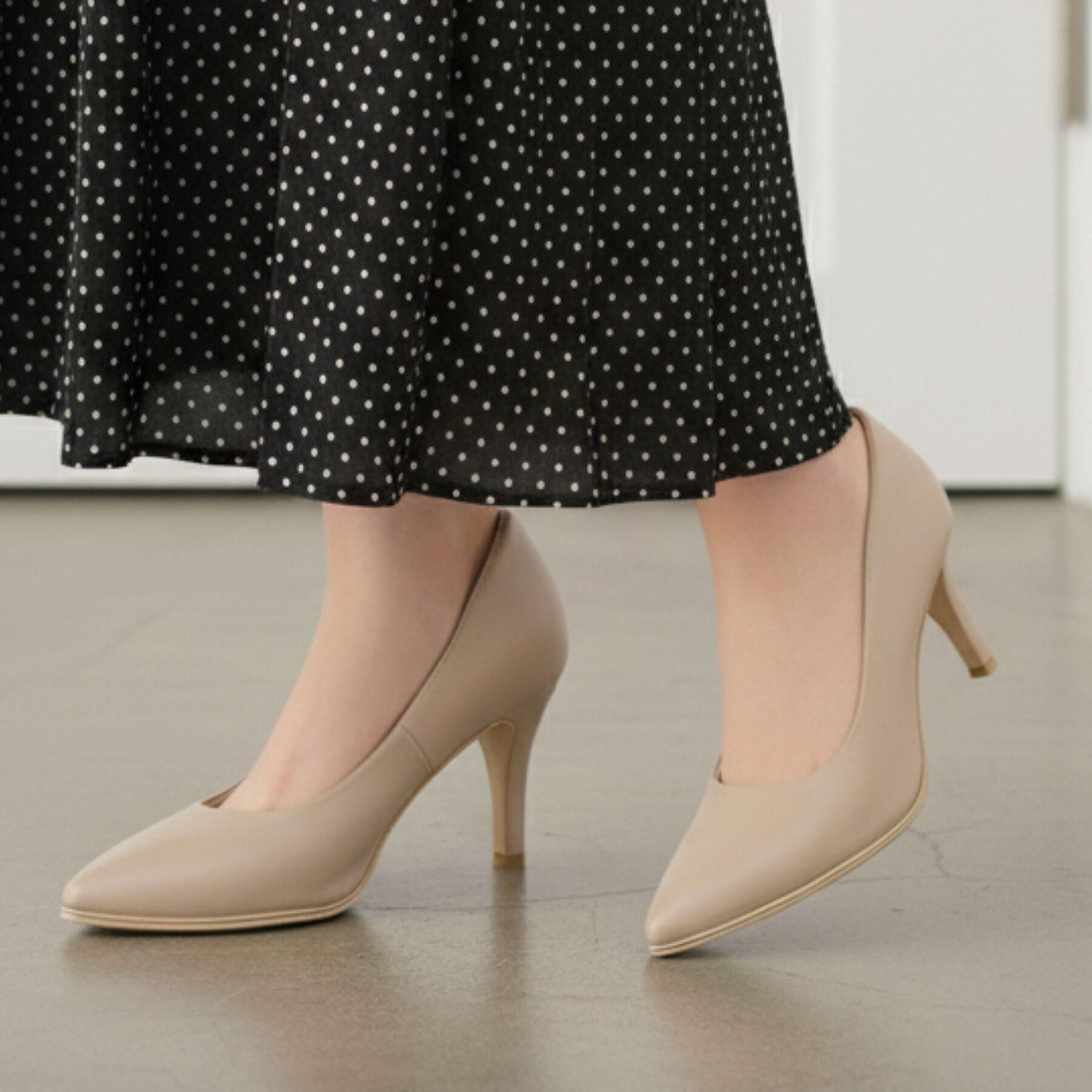 ESPERANZA「【12時間パンプス】約7.5㎝　歩きやすくて疲れにくい」|パンプス|ベージュ(052)