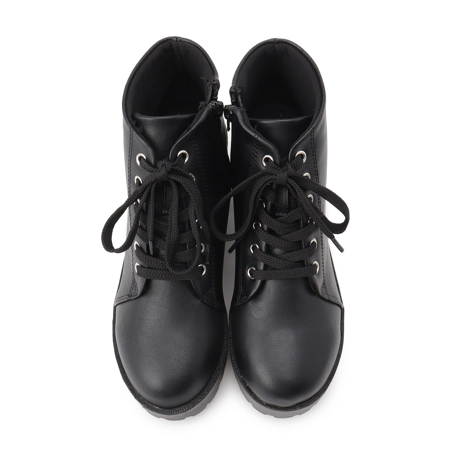 csT&P「一体厚底レースアップブーツ」|ショートブーツ|