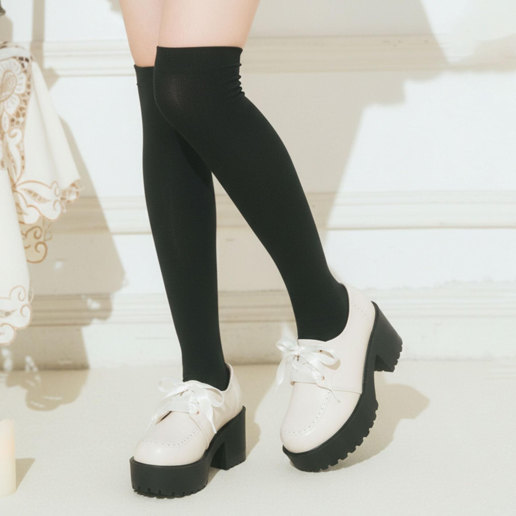 csT&P「厚底レースアップシューズ」|パンプス|ｱｲﾎﾞﾘｰ(004)