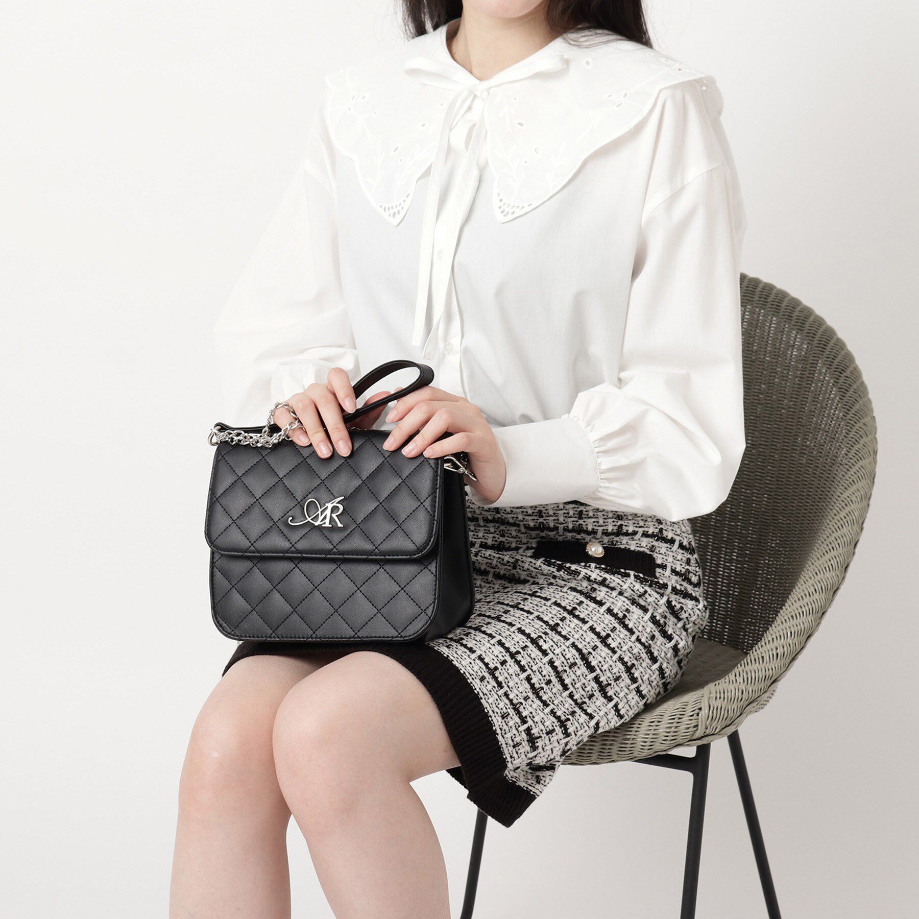 Ober Tashe「ロゴ キルトショルダーバッグ」|ショルダー・メッセンジャー|