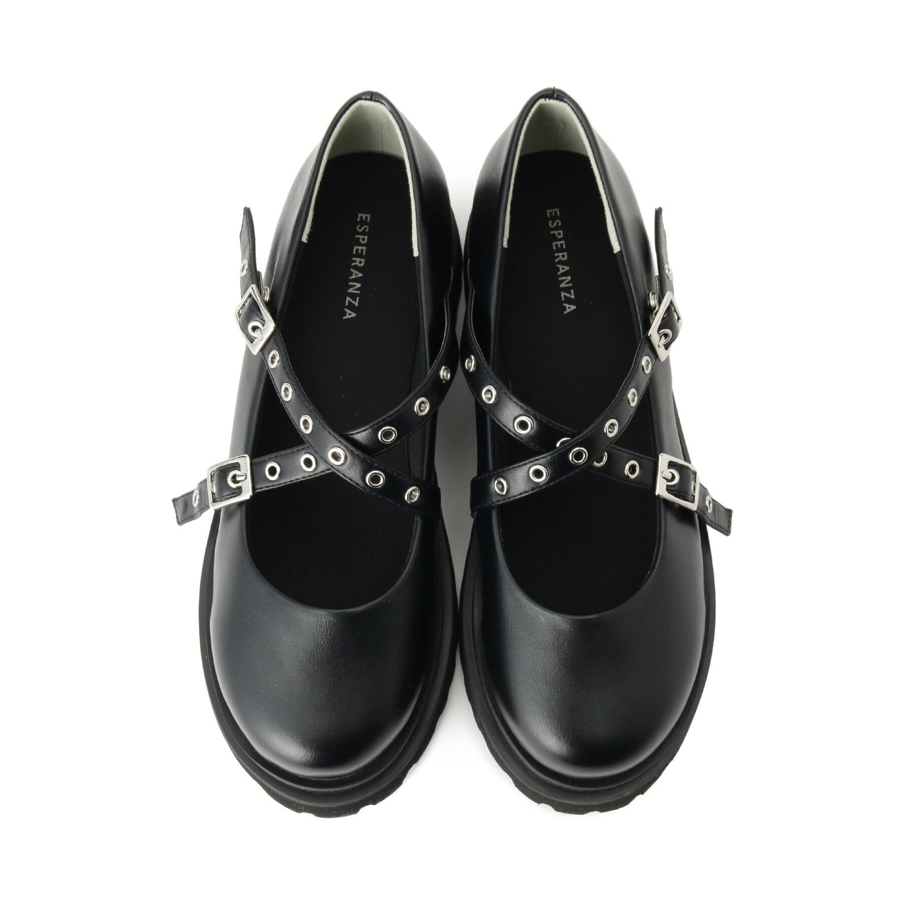 ESPERANZA「グロメットクロスストラップスニーカー」|スニーカー|