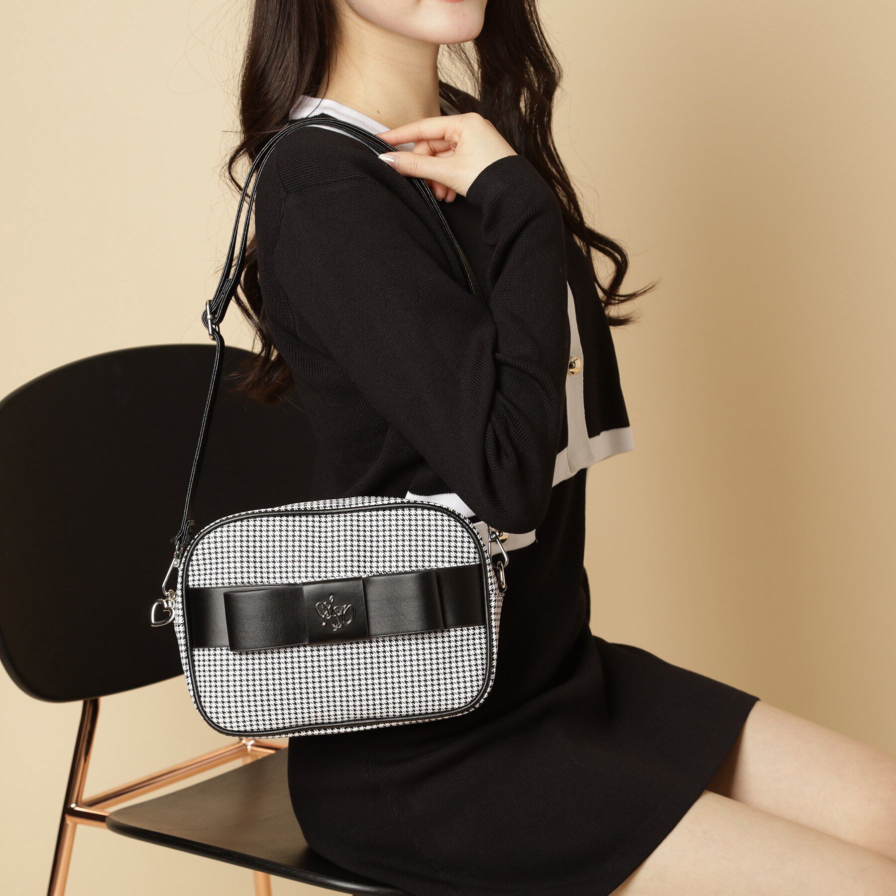 Ober Tashe「キルティングリボンショルダーバッグ」|ショルダー・メッセンジャー|