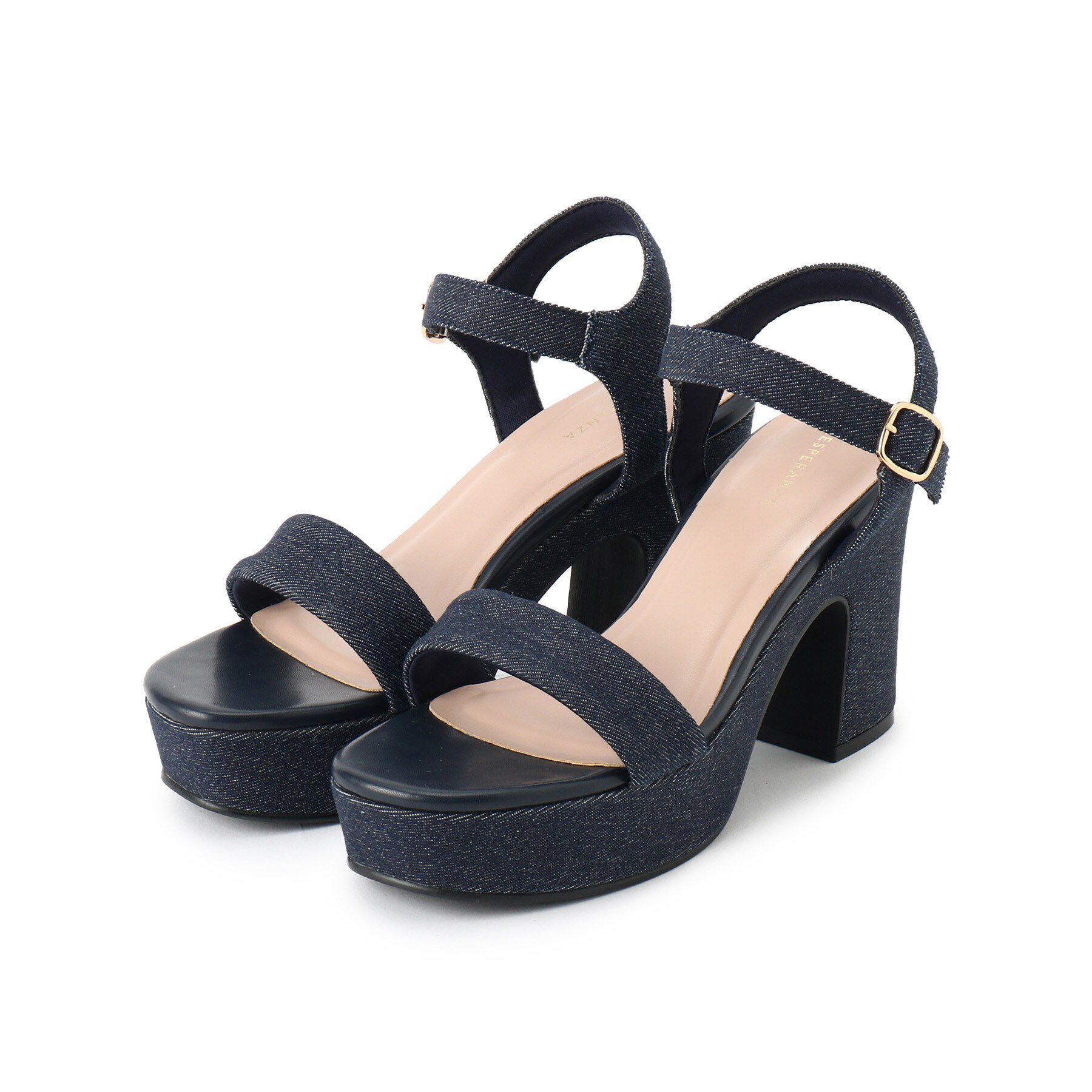 ESPERANZA「アンクルベルトサンダル」|サンダル|デニム(393)