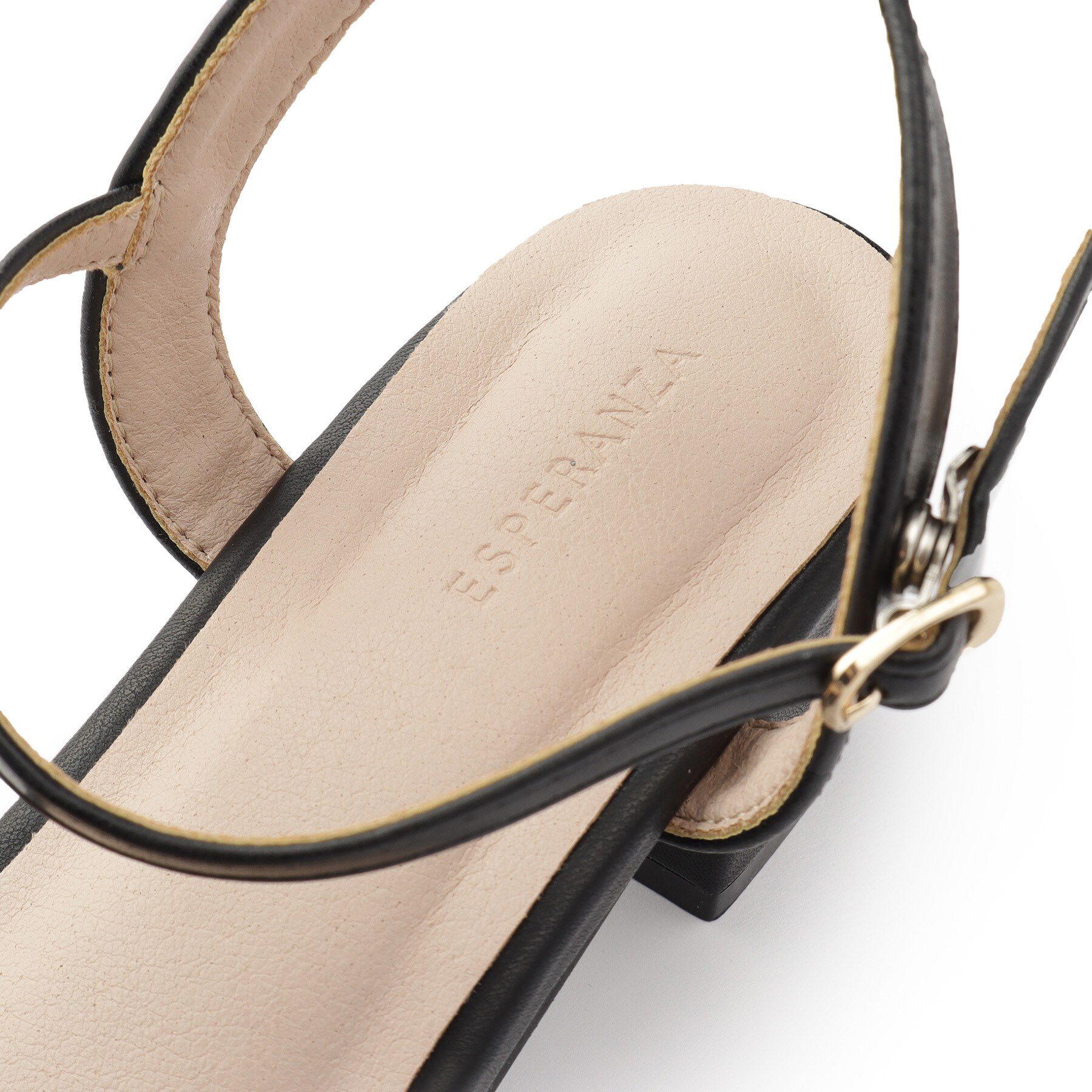 ESPERANZA「ラメ&times;ラインストーンスクエアトゥサンダル」|サンダル|