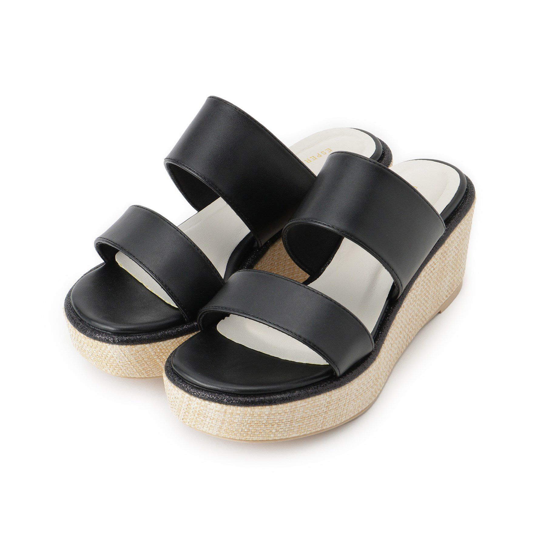 ESPERANZA「ラメラインウェッジミュール」|サンダル|