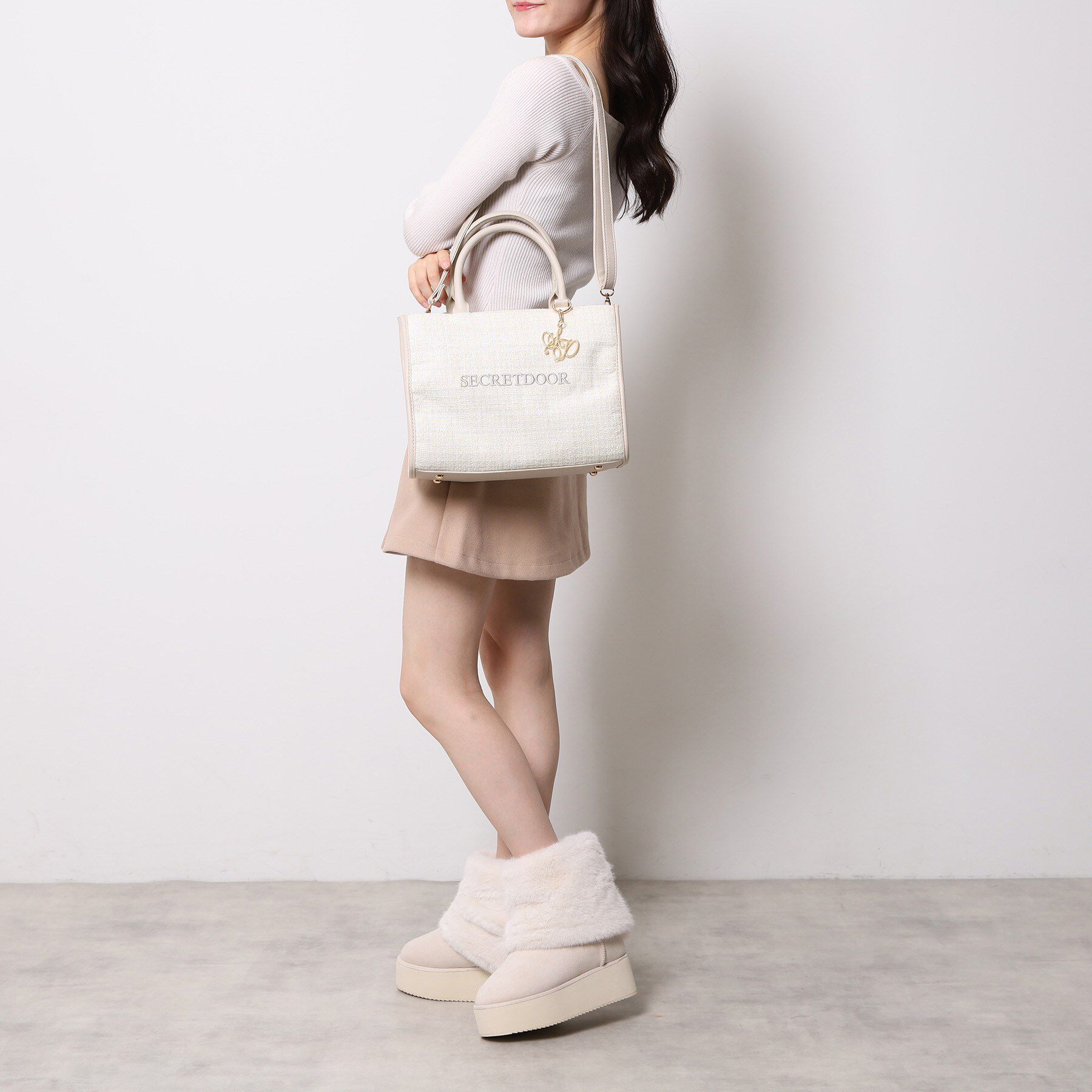 Ober Tashe「2way ツイードトートバッグ」|トートバッグ|