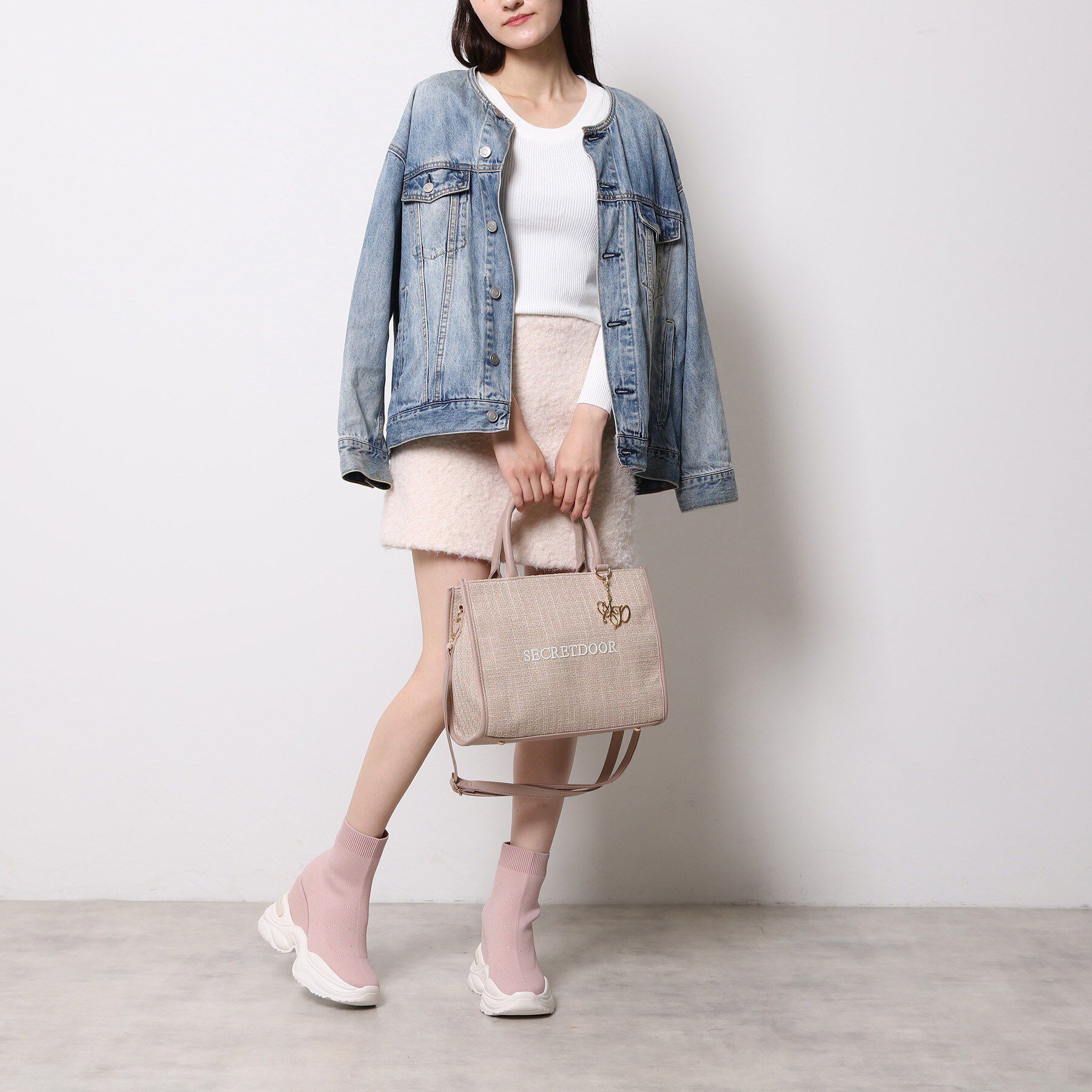 Ober Tashe「2way ツイードトートバッグ」|トートバッグ|