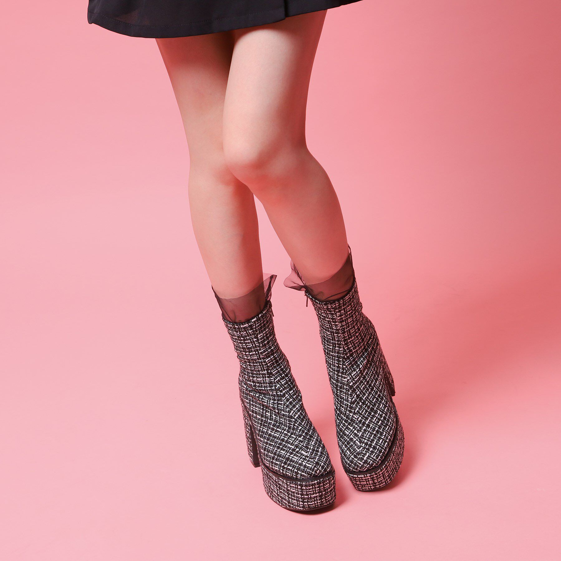 csT&P「厚底シンプルブーツ」|ショートブーツ|