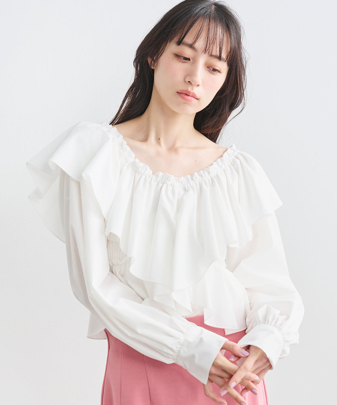 COCO DEAL「フリルオフショルブラウス」|シャツ・ブラウス|