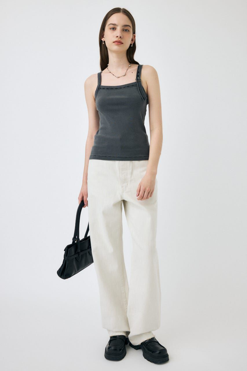 MOUSSY「HW WHT LOOSE STRAIGHT」|デニム|