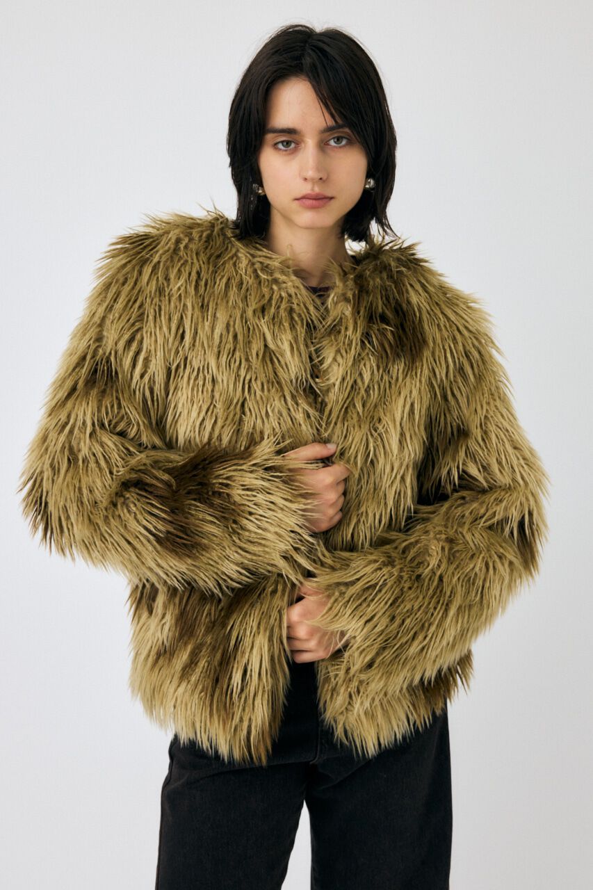 MOUSSY「MESSY FAUX ファーコート」|その他|