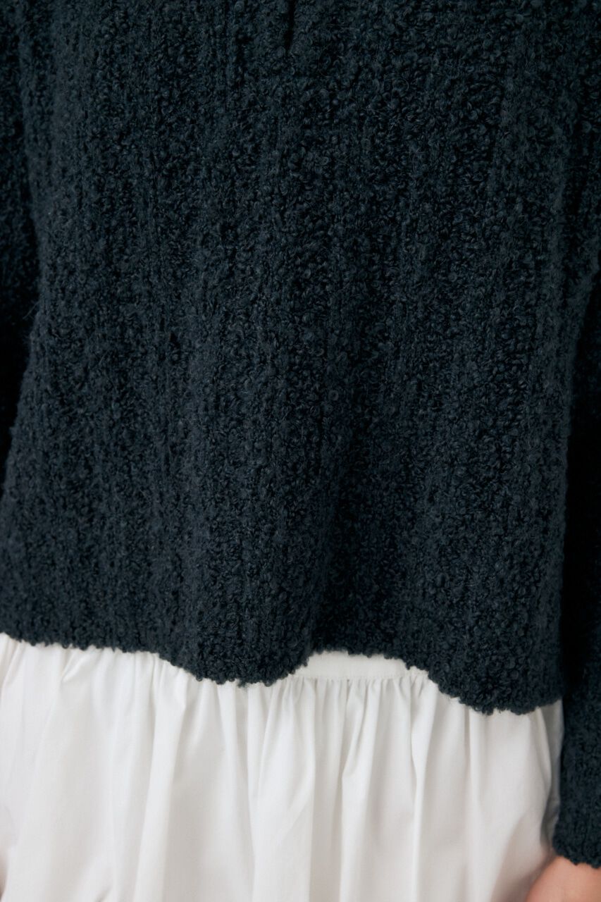 MOUSSY「OPEN COLLAR ニット」|ニット・セーター|