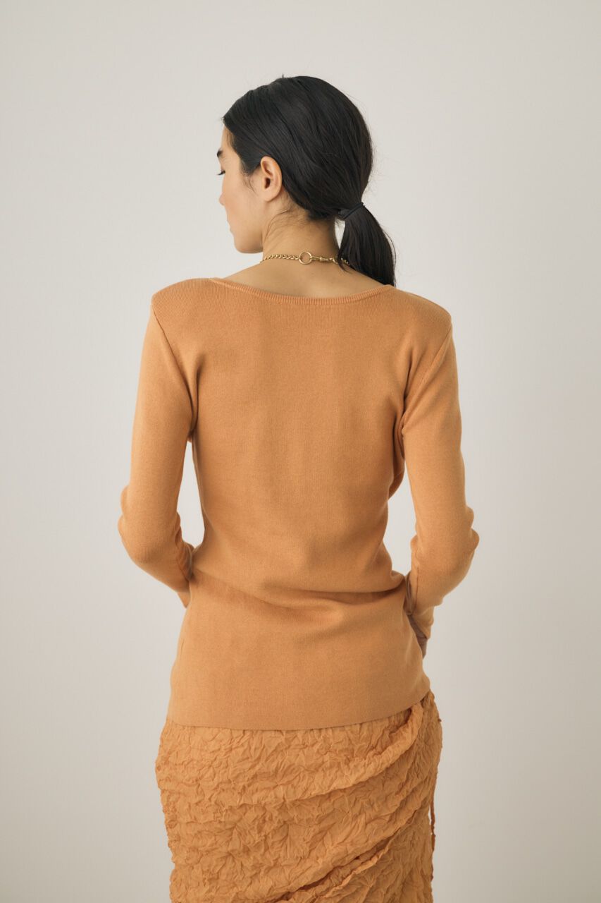 MOUSSY「斜めボタンニットトップス　」|ニット・セーター|