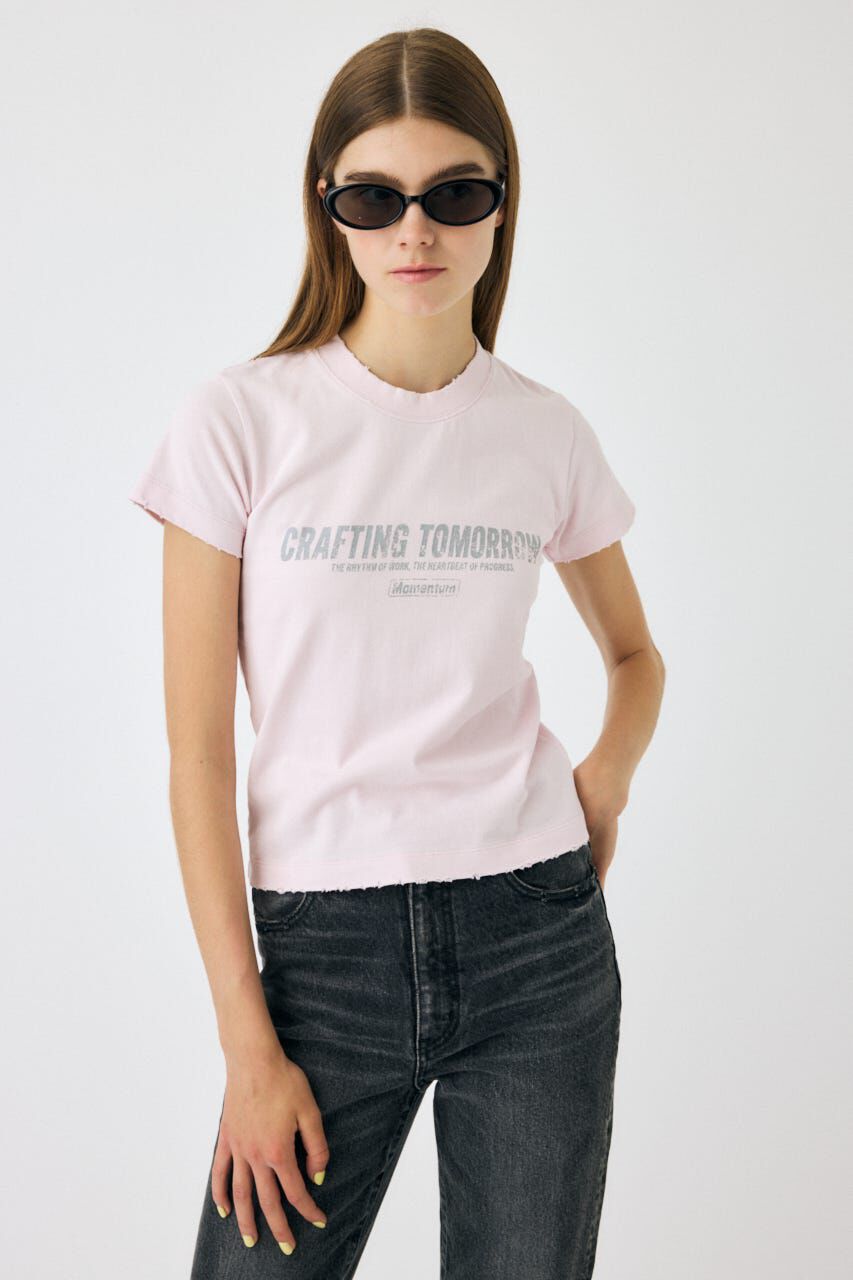 MOUSSY「FADED ロゴ TEE」|Tシャツ・カットソー|