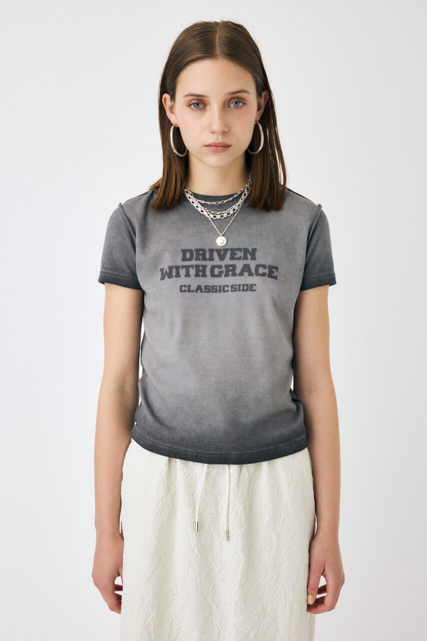 MOUSSY「BLURRED LOGO TEE」|Tシャツ・カットソー|
