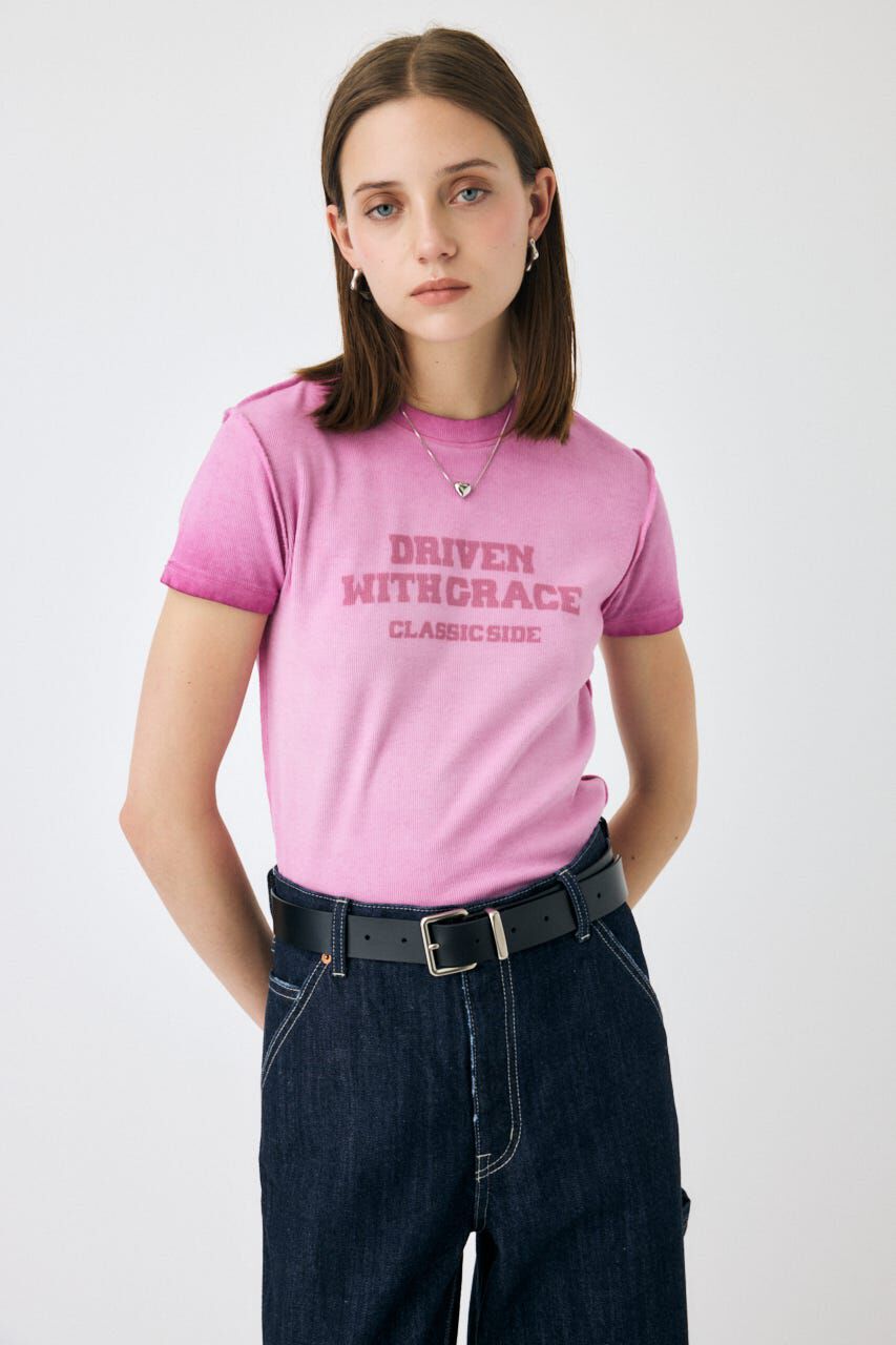 MOUSSY「BLURRED LOGO TEE」|Tシャツ・カットソー|
