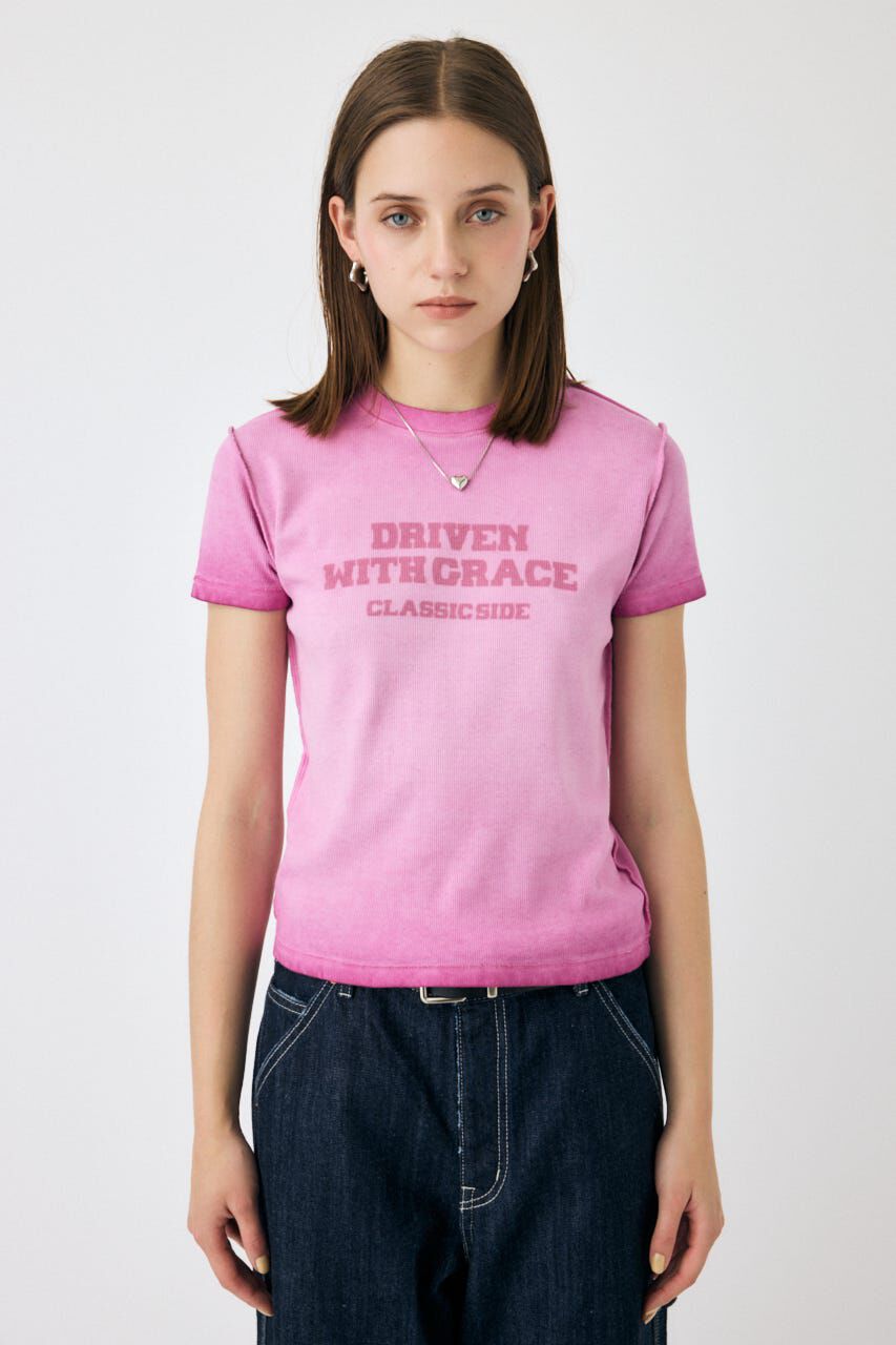 MOUSSY「BLURRED LOGO TEE」|Tシャツ・カットソー|