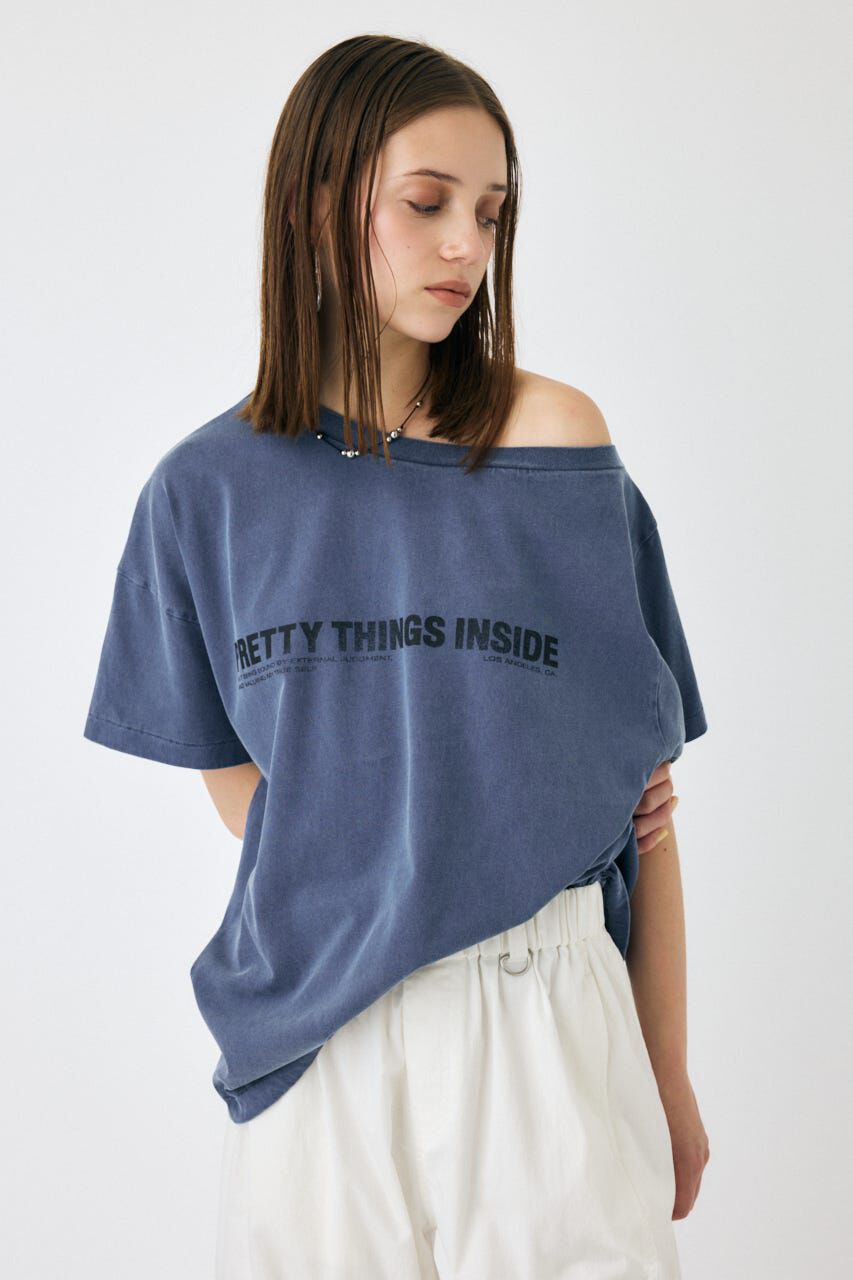 MOUSSY「ONE SHOULDER TEE」|Tシャツ・カットソー|