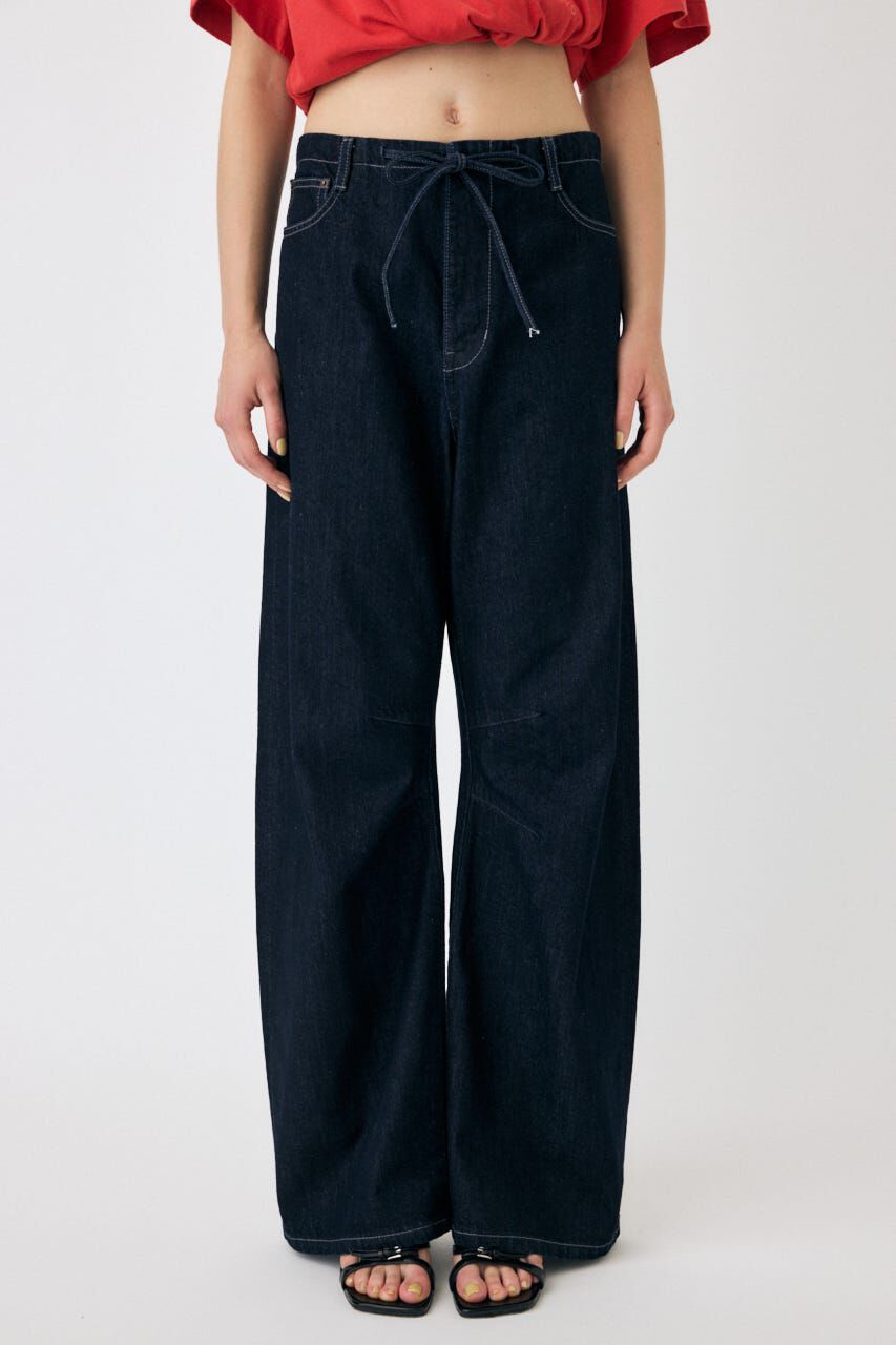 MOUSSY「EASY WAIST LIGHT ストレートデニム」|デニム|One Wash1