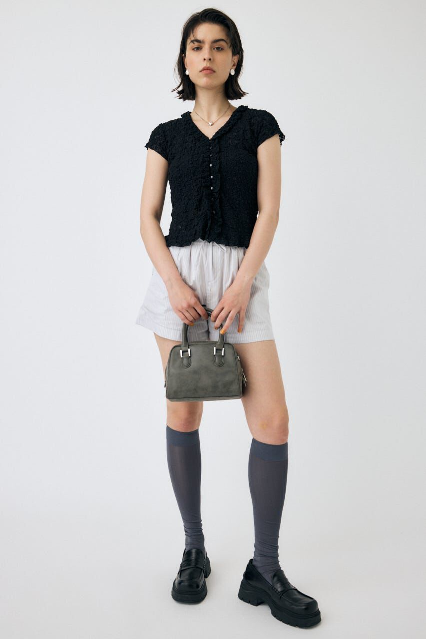 MOUSSY「RUFFLE LACE ノースリーブトップス」|Tシャツ・カットソー|