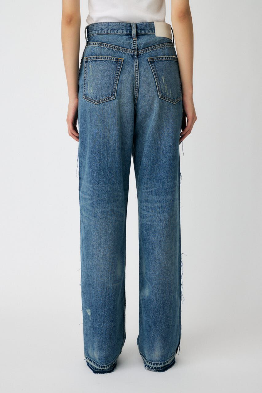 MOUSSY「MIDRISE RIPPED ストレート」|デニム|