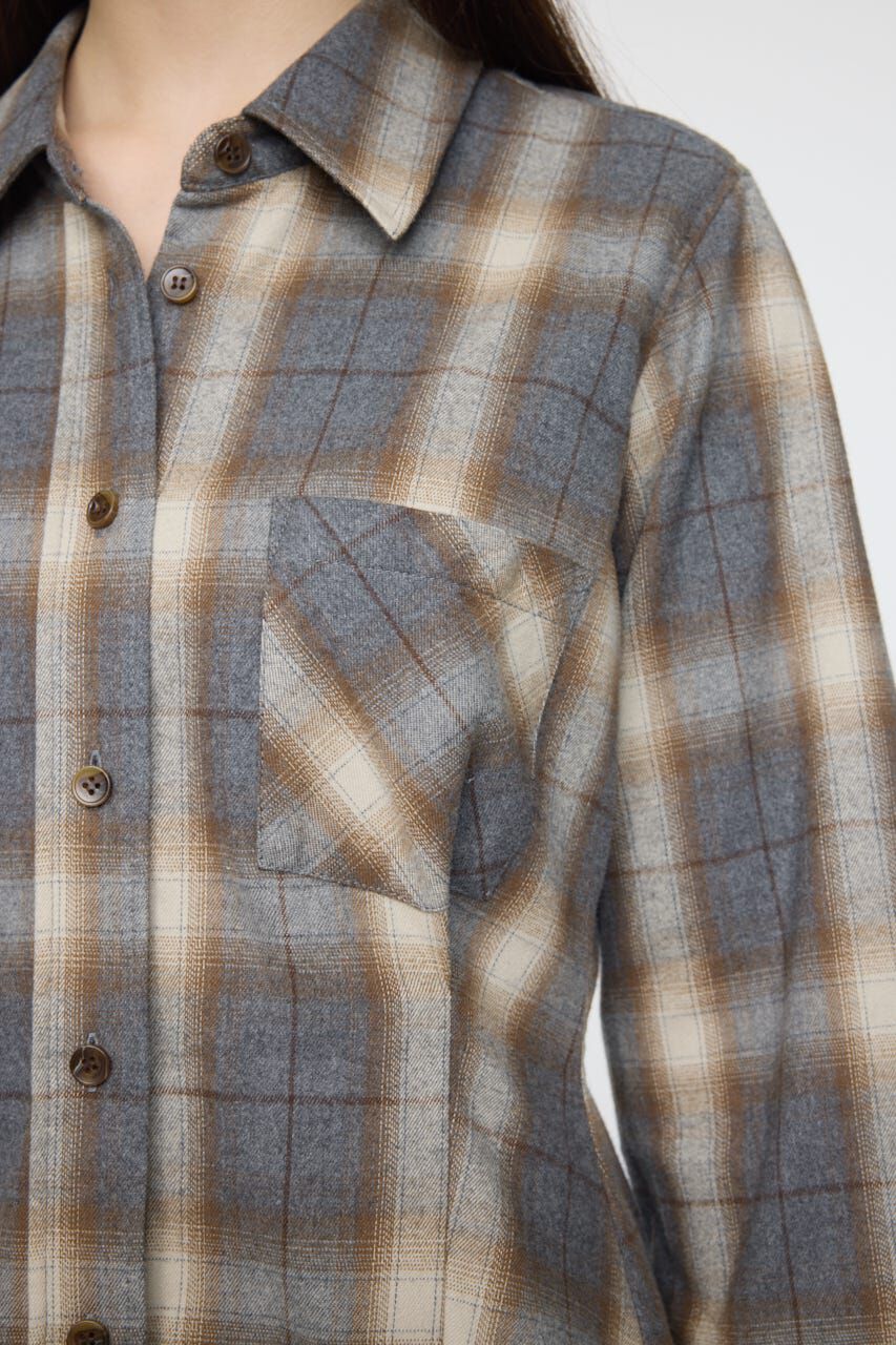 MOUSSY「CHECK SHIRT ドレス」|ワンピース|