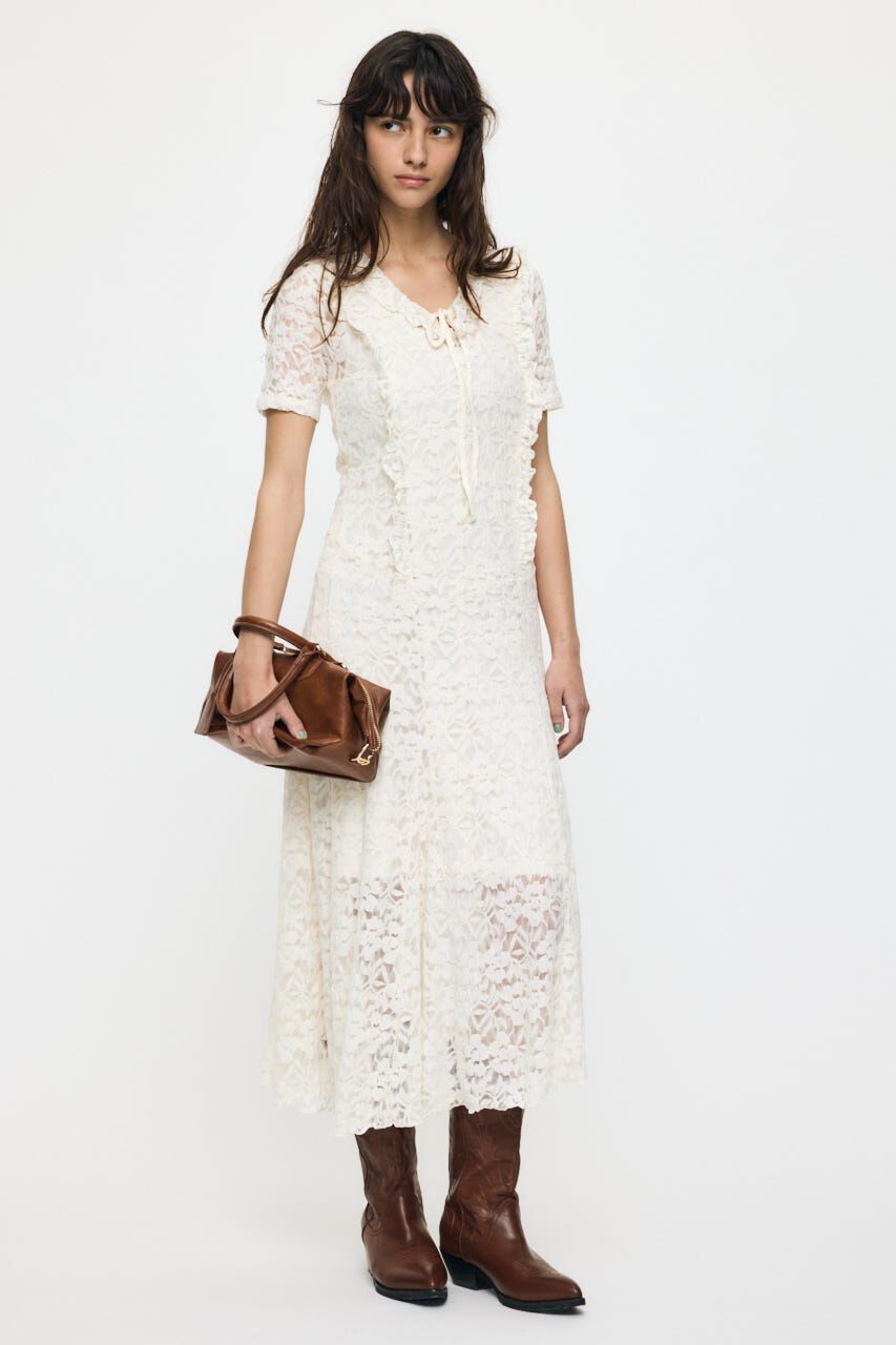 MOUSSY「CUT LACE ASYMMETRY ドレス」|ワンピース|IVOY3