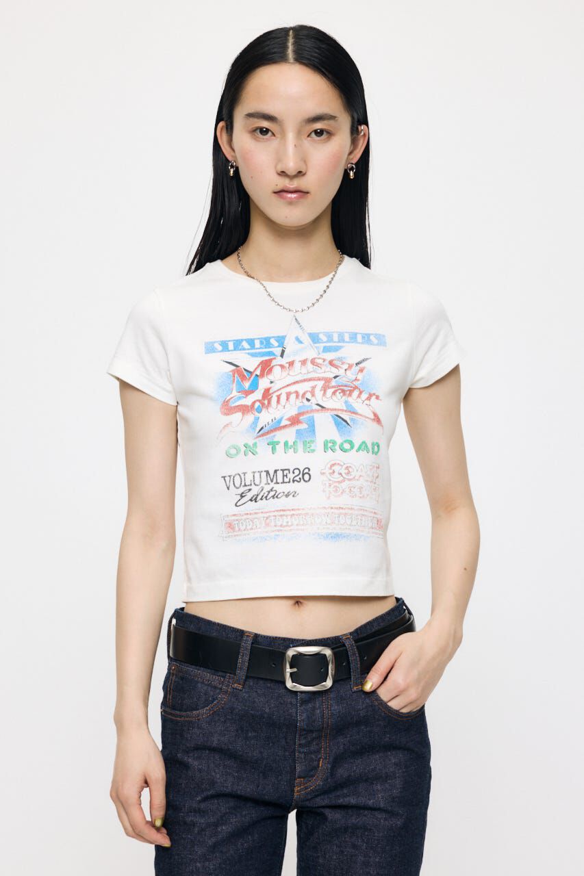 MOUSSY「MOUSSY VOL26 TOUR TEE」|Tシャツ・カットソー|WHT