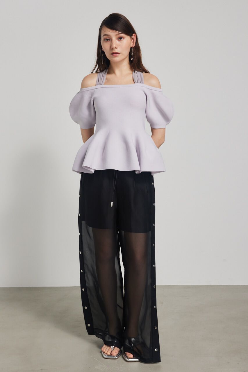 rienda「メニーWAYペプラムKnit TOP」|ニット・セーター|