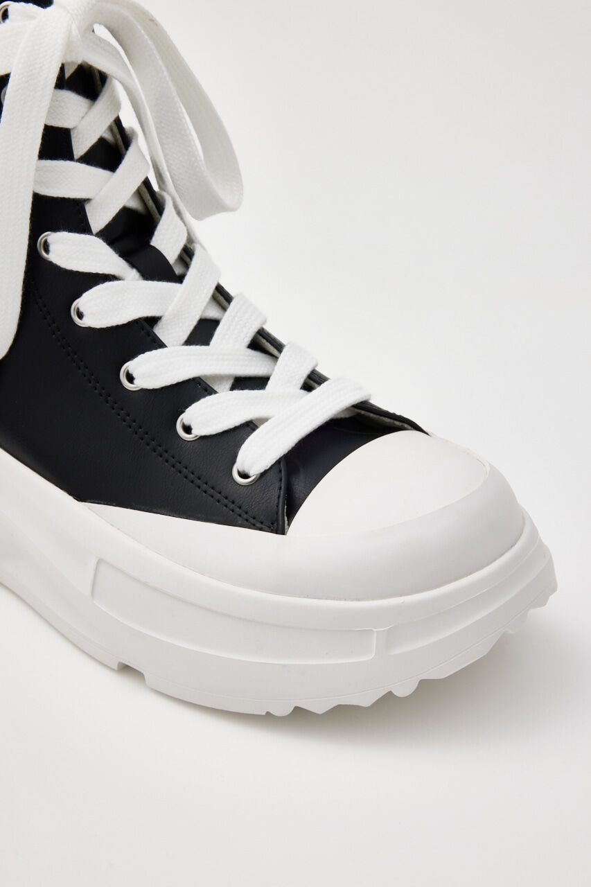 rienda「ボリュームソールフェイクレザースニーカー」|スニーカー|