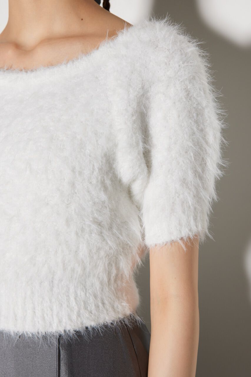 rienda「オフショルシャギーニットトップス」|ニット・セーター|