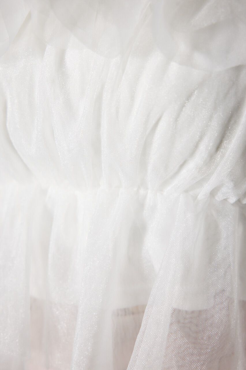 rienda「2WAYギャザーオフショルチュールブラウス」|シャツ・ブラウス|