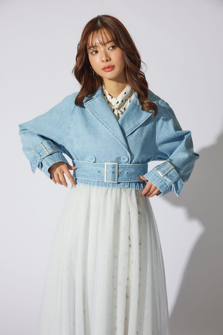 rienda「チュールコンビトレンチコート」|その他|