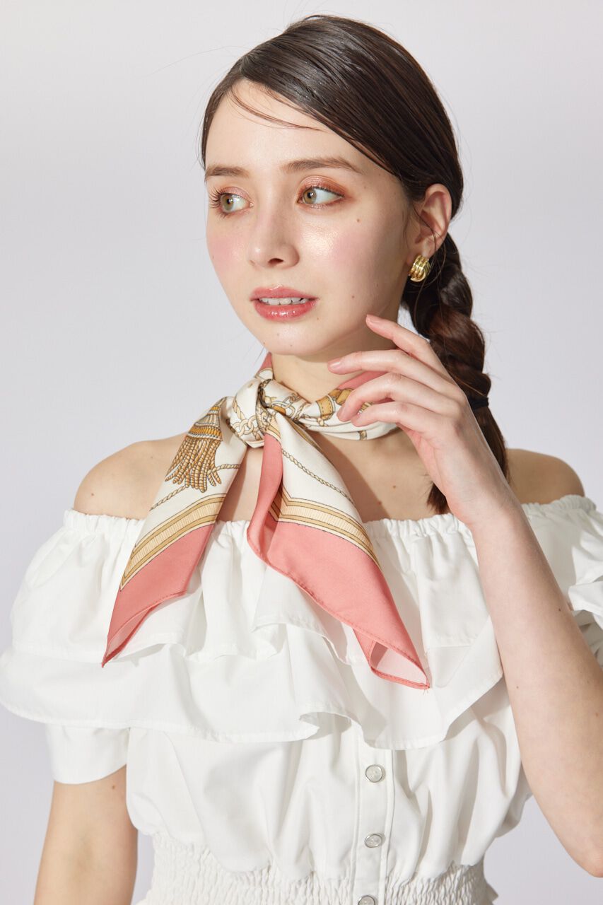 rienda「デザインスカーフ」|その他|柄PNK5