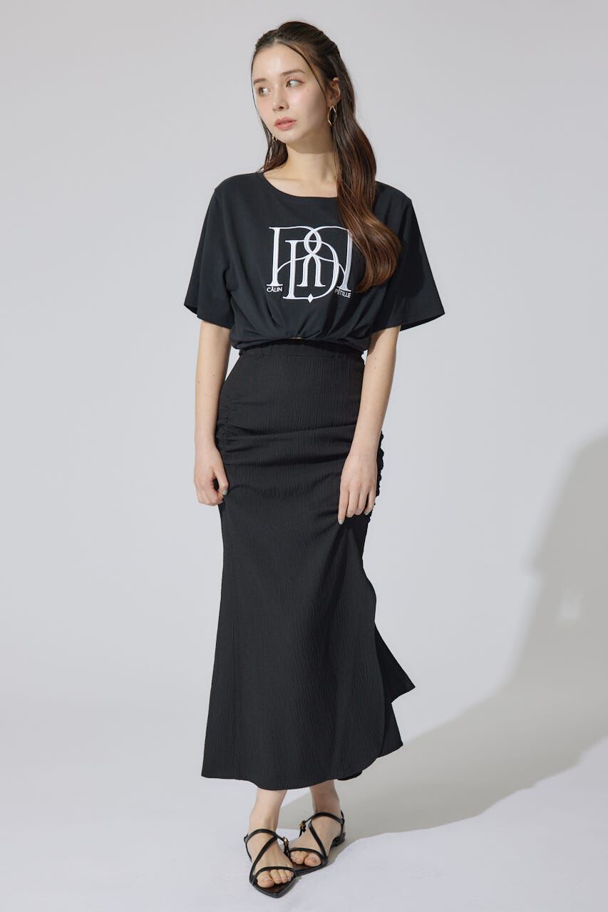 rienda「ギャザーマーメイドジャストウエストスカート」|スカート|