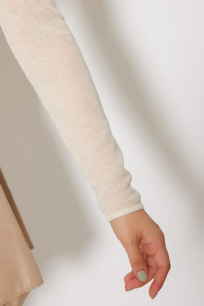 rienda「バックリボンアルパカミックスニットトップス」|ニット・セーター|