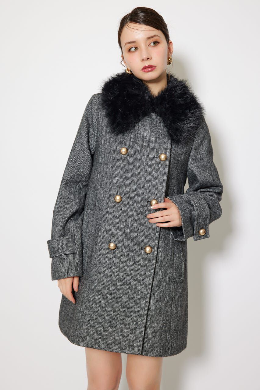 rienda「Aラインステンカラーコート」|その他|