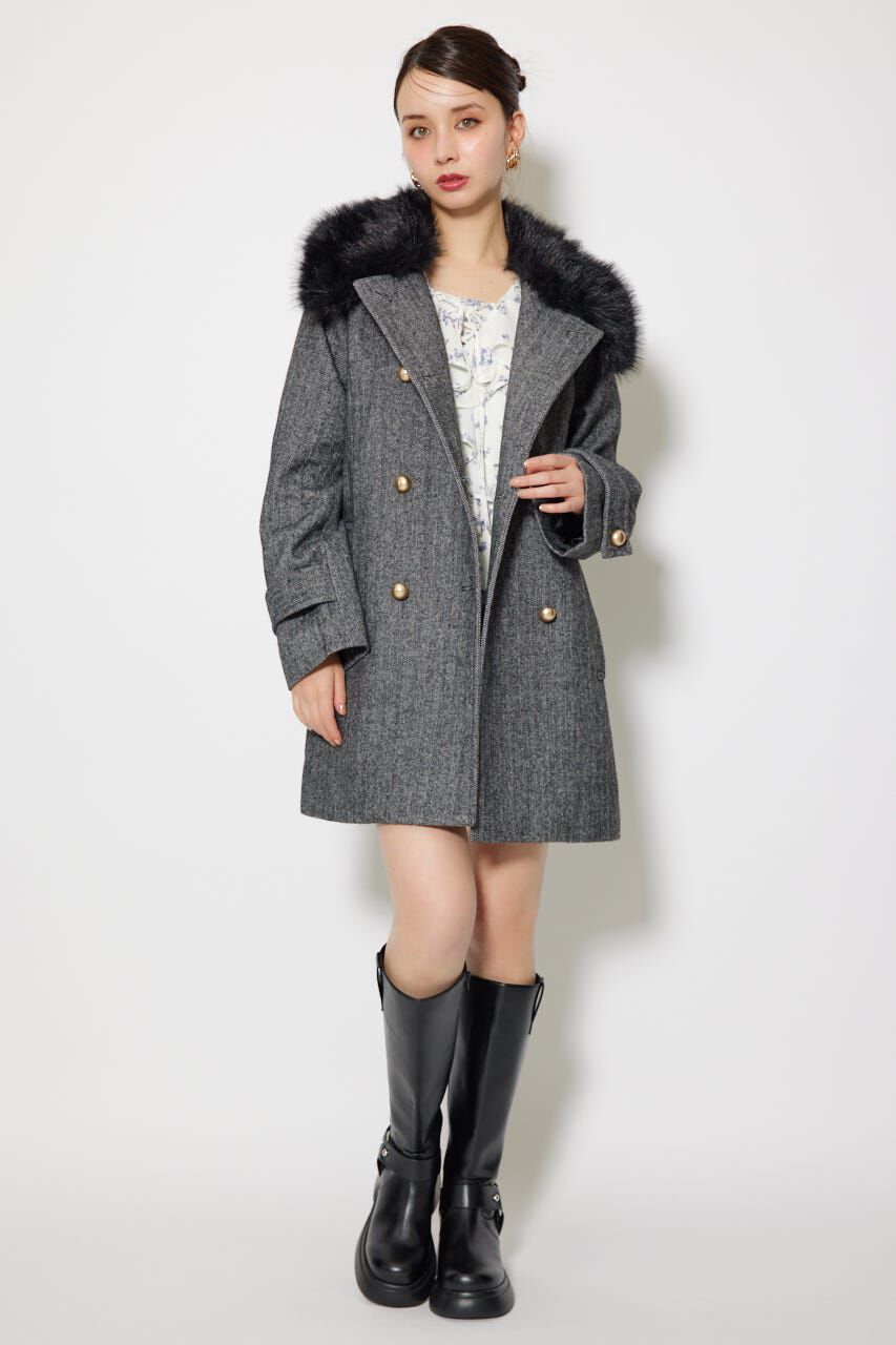 rienda「Aラインステンカラーコート」|その他|