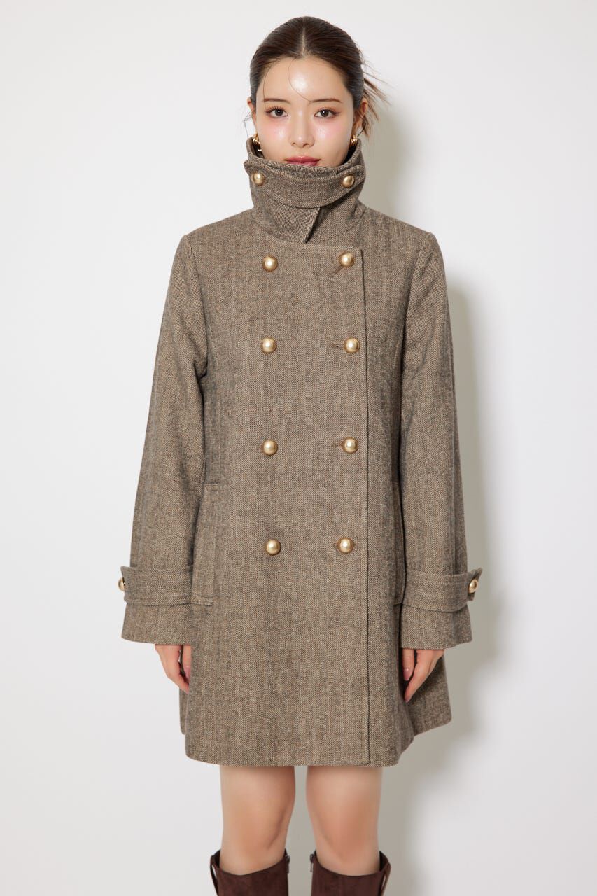 rienda「Aラインステンカラーコート」|その他|